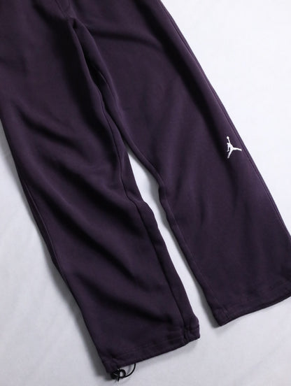 JORDAN wide sweat pants burgundy