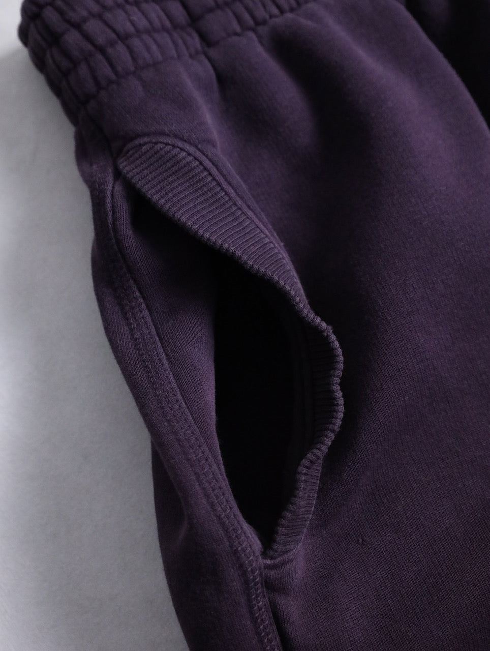 JORDAN wide sweat pants burgundy