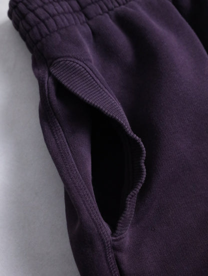 JORDAN wide sweat pants burgundy