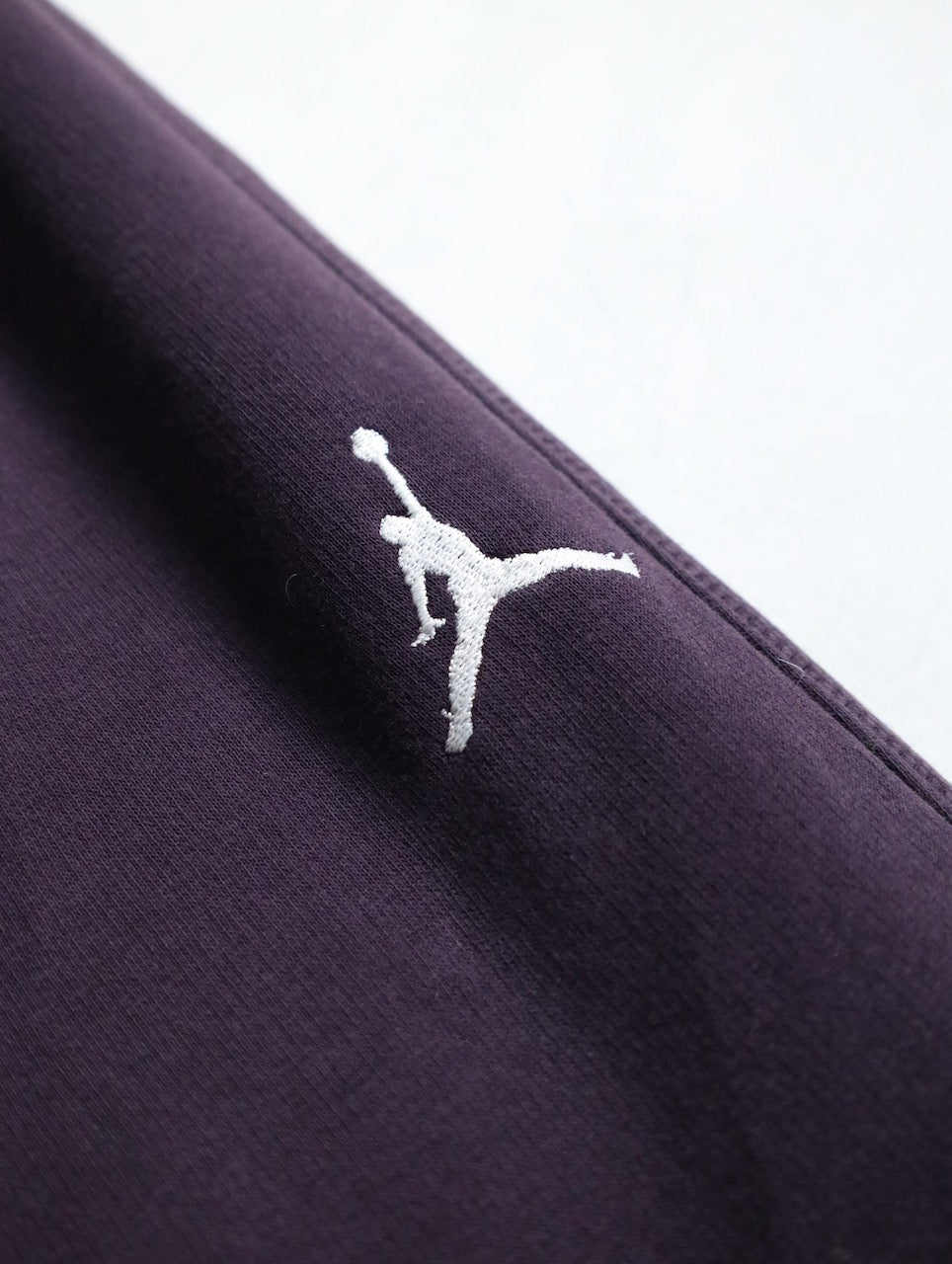 JORDAN wide sweat pants burgundy
