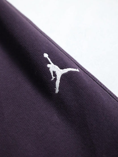 JORDAN wide sweat pants burgundy