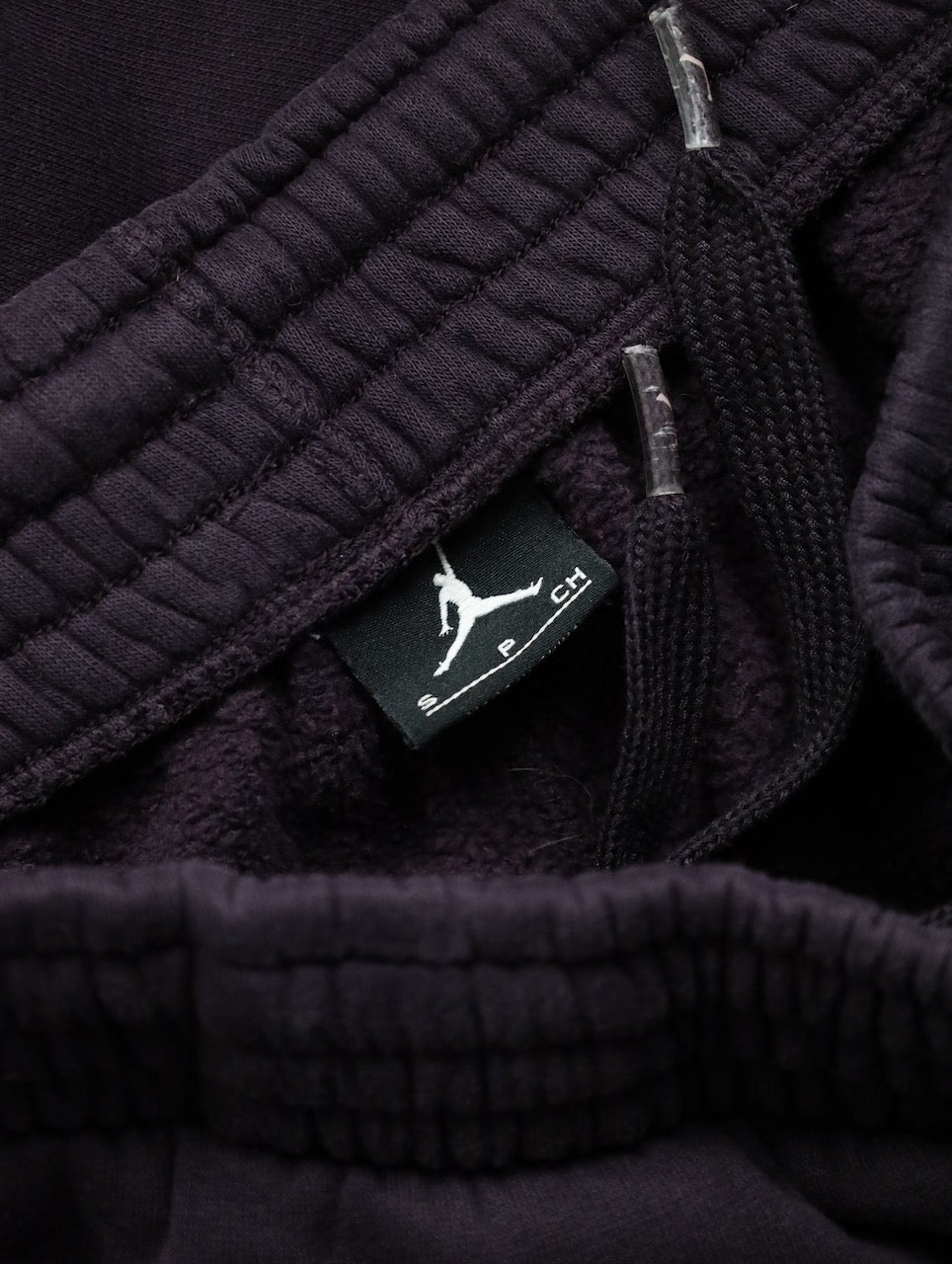 JORDAN wide sweat pants burgundy