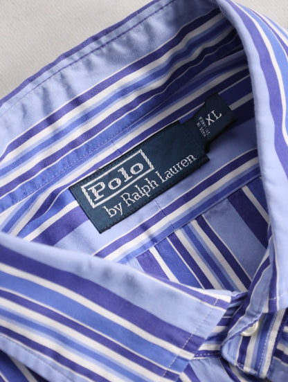 90s Ralph Lauren stripe shirt multi
