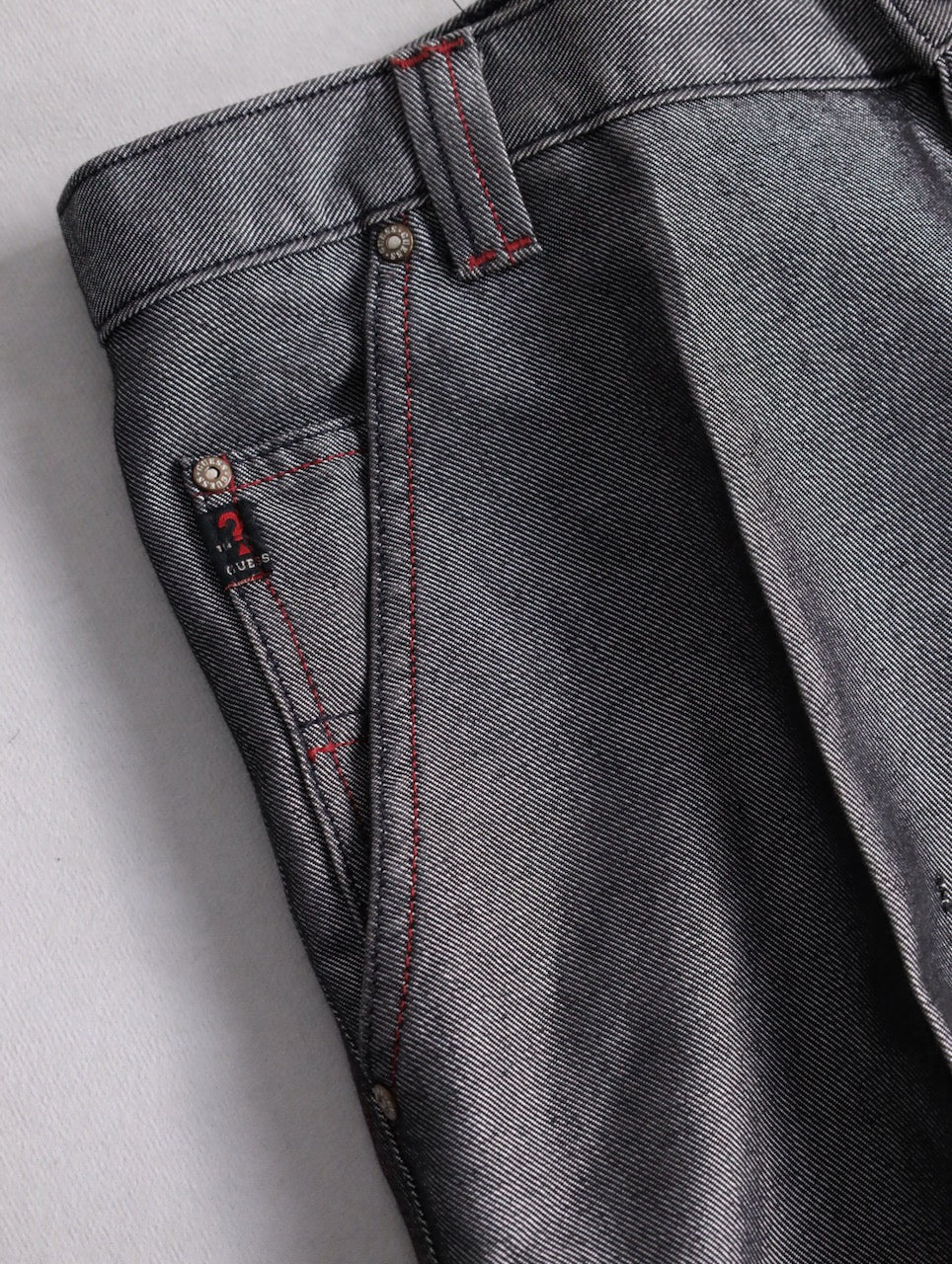 guess jeans metallic wide denim painter pants gray