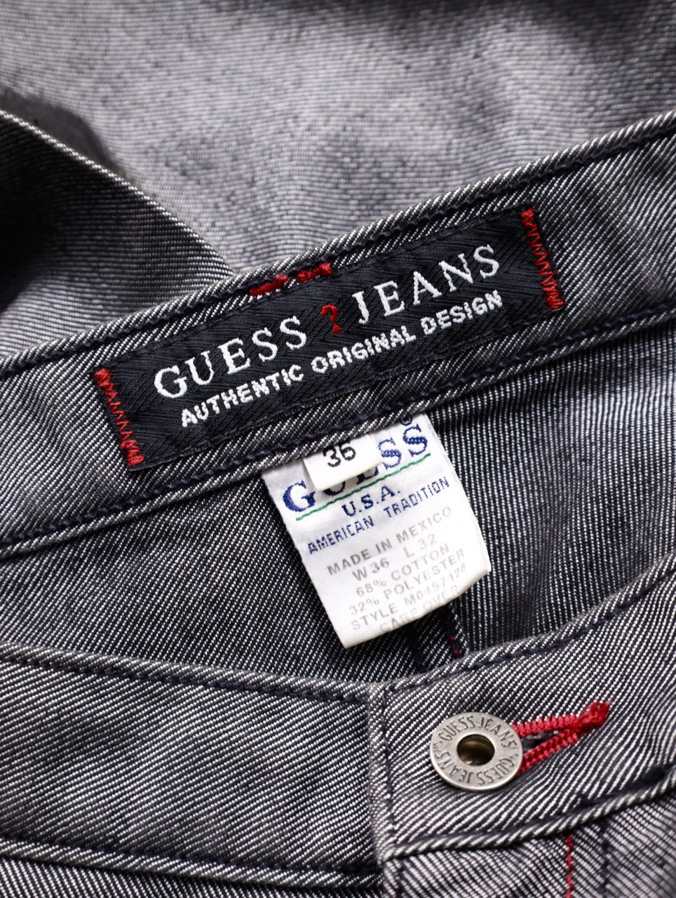 guess jeans metallic wide denim painter pants gray