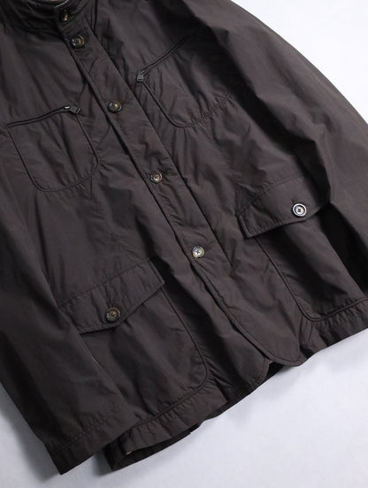 BERBERRY stand neck puffer jacket brown