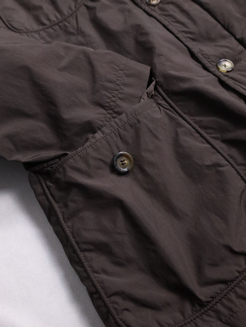 BERBERRY stand neck puffer jacket brown