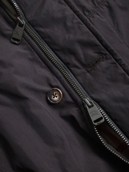 BERBERRY stand neck puffer jacket brown