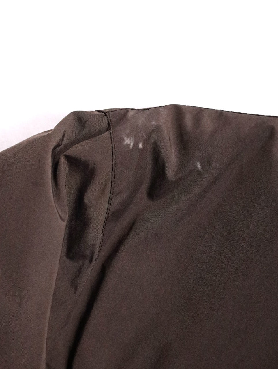 BERBERRY stand neck puffer jacket brown