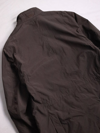 BERBERRY stand neck puffer jacket brown