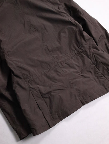 BERBERRY stand neck puffer jacket brown