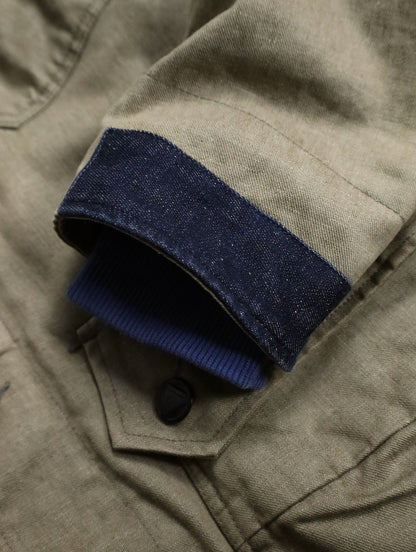 G-STAR RAW 2tone denim work jacket beige-indigo
