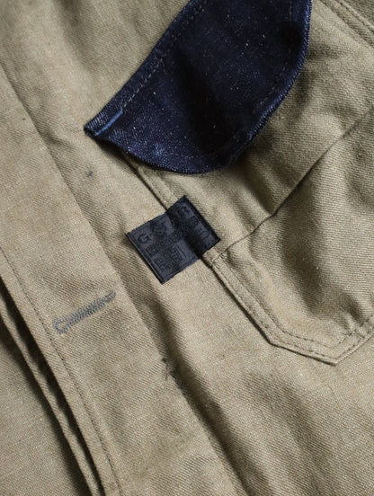 G-STAR RAW 2tone denim work jacket beige-indigo