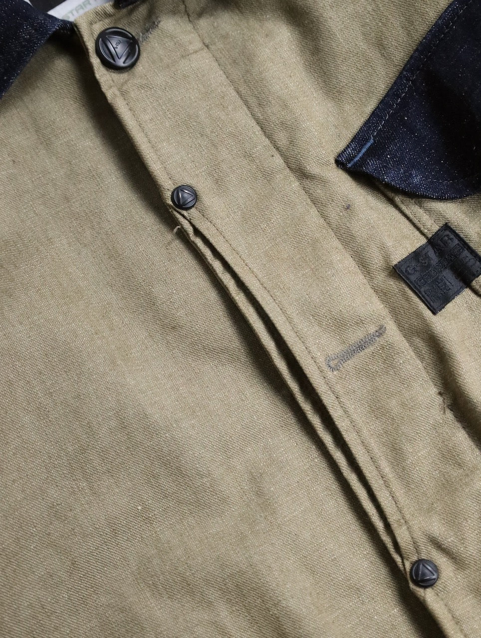 G-STAR RAW 2tone denim work jacket beige-indigo