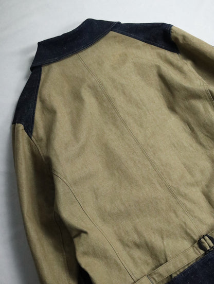 G-STAR RAW 2tone denim work jacket beige-indigo