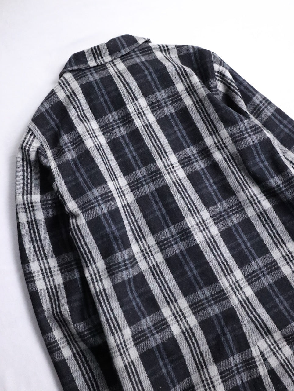 ORKLEY check half coat black-white