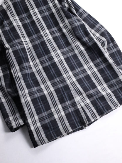 ORKLEY check half coat black-white