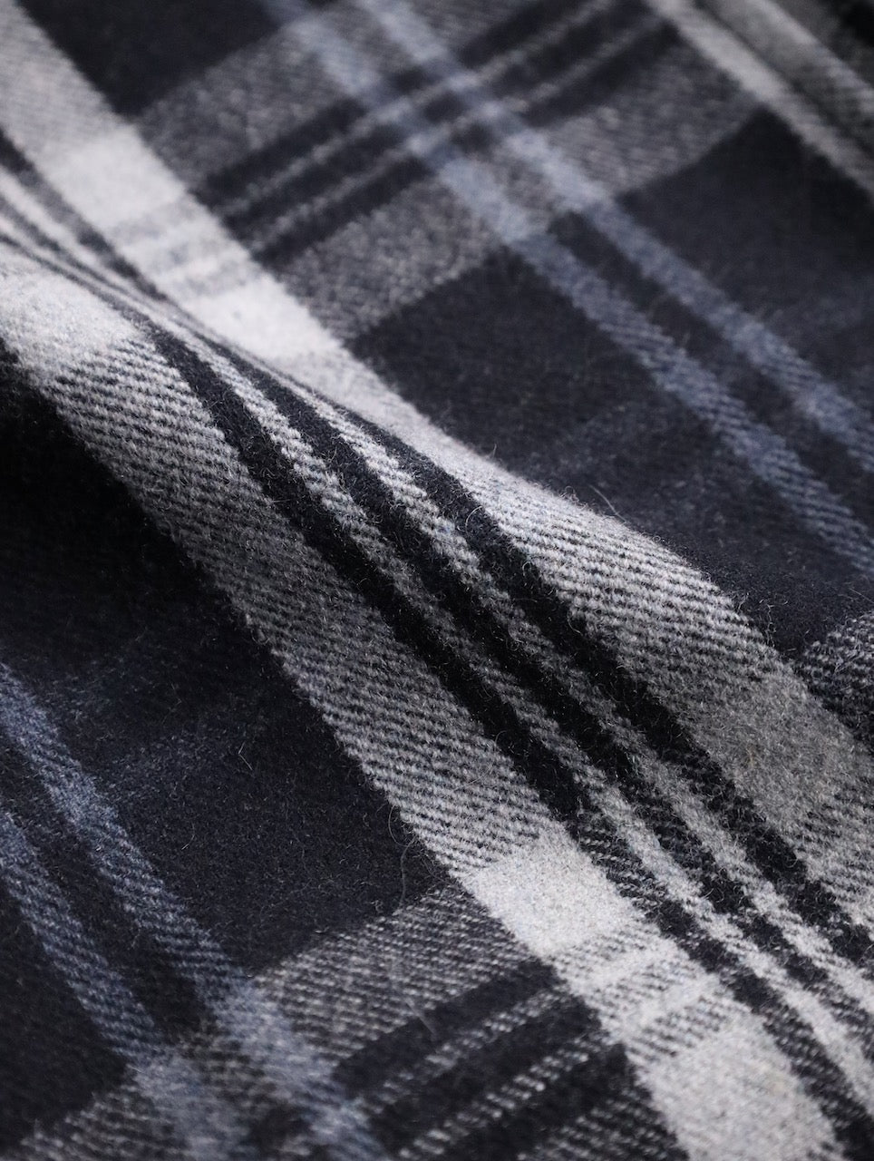 ORKLEY check half coat black-white