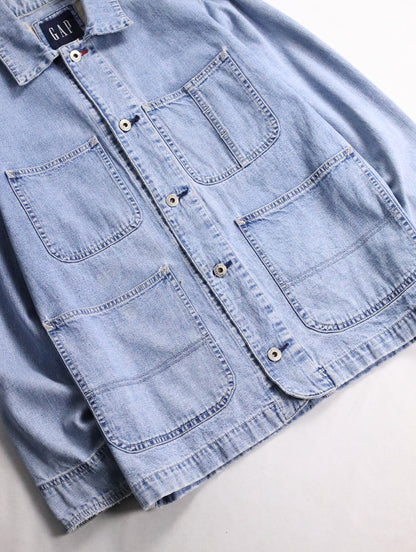 OLD GAP 4pocket work jacket lightblue