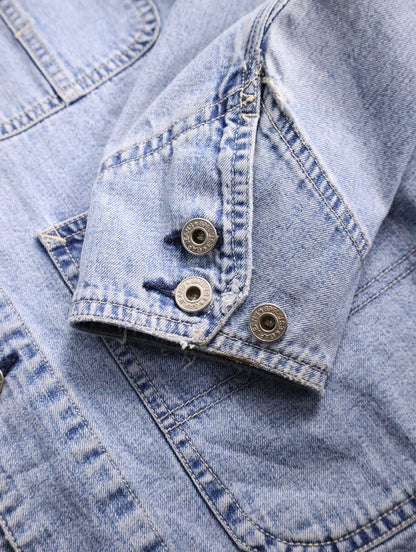 OLD GAP 4pocket work jacket lightblue