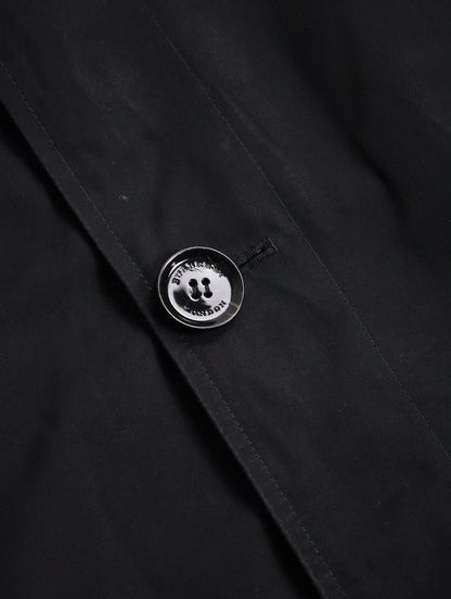 Burberry nylon half coat black