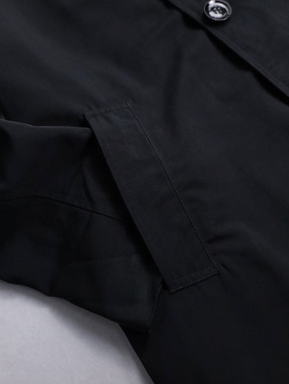 Burberry nylon half coat black