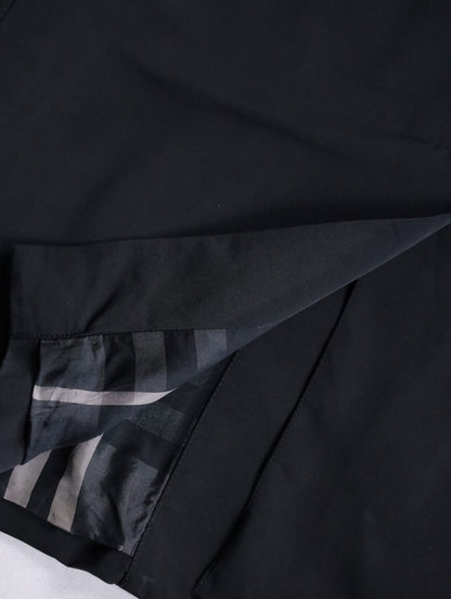 Burberry nylon half coat black
