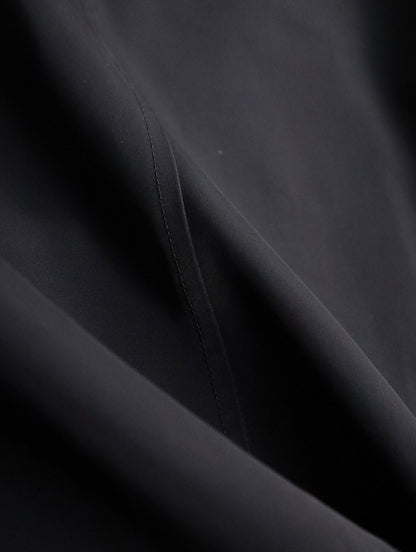 Burberry nylon half coat black