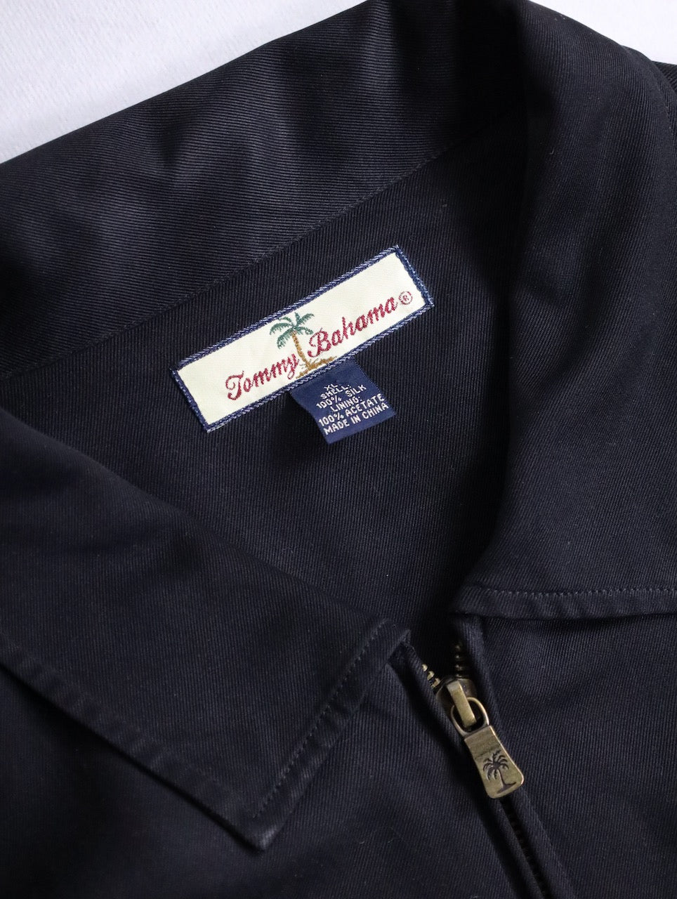 Tommy Bahama heavy silk jacket black