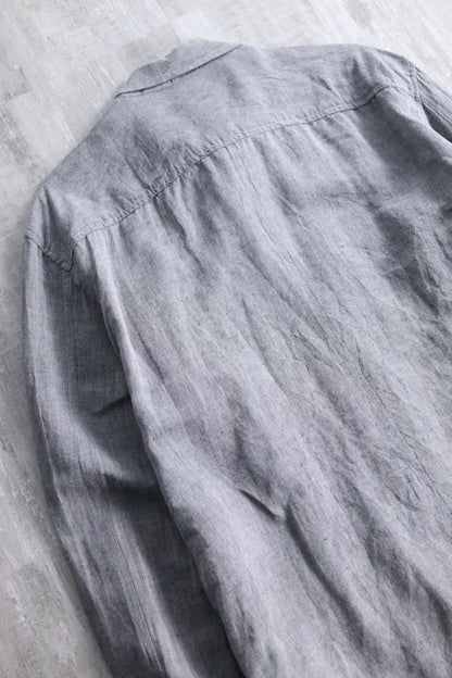 ARMANI EXCHANGE linen shirt gray