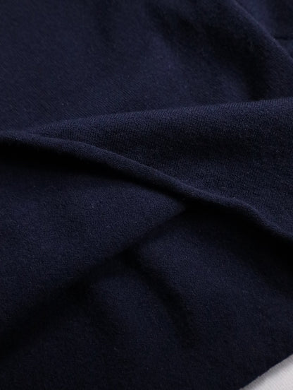 EMPORIO ARMANI logo print knit navy