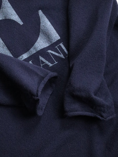 EMPORIO ARMANI logo print knit navy