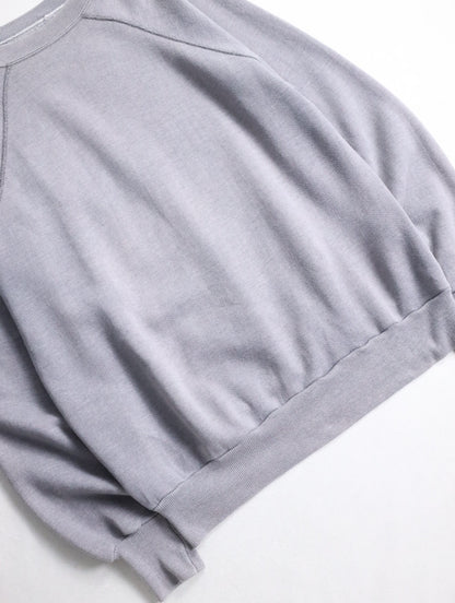 90s raglan sweatshirt fade gray