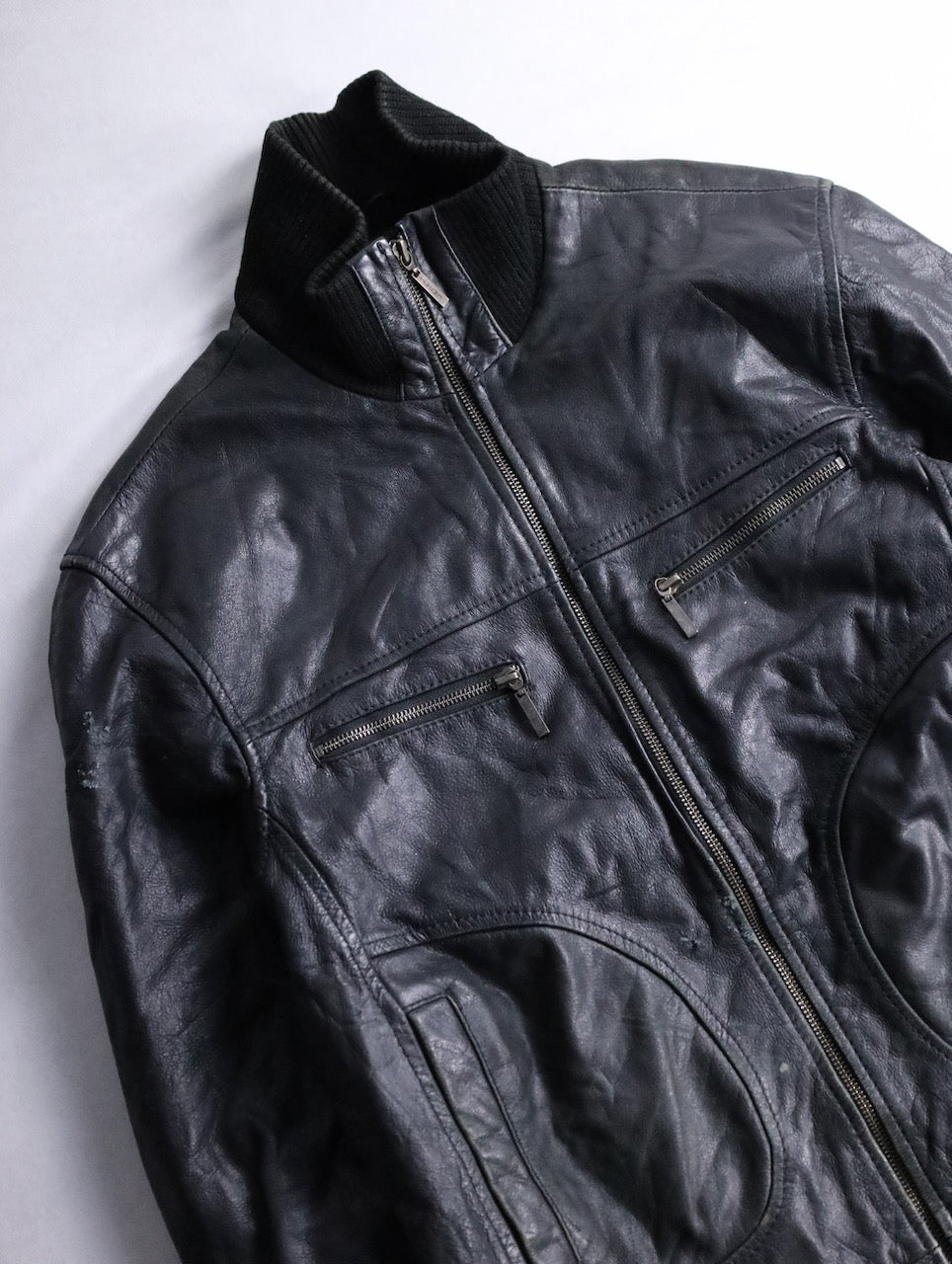 JEREM leather jacket black