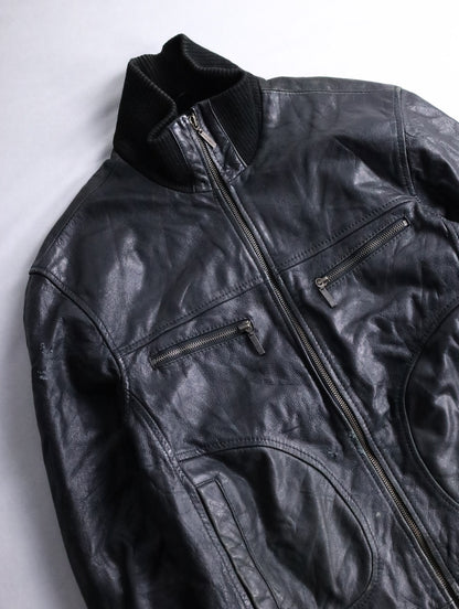 JEREM leather jacket black