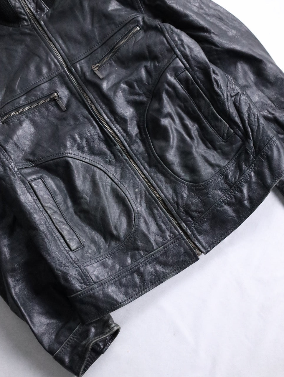 JEREM leather jacket black