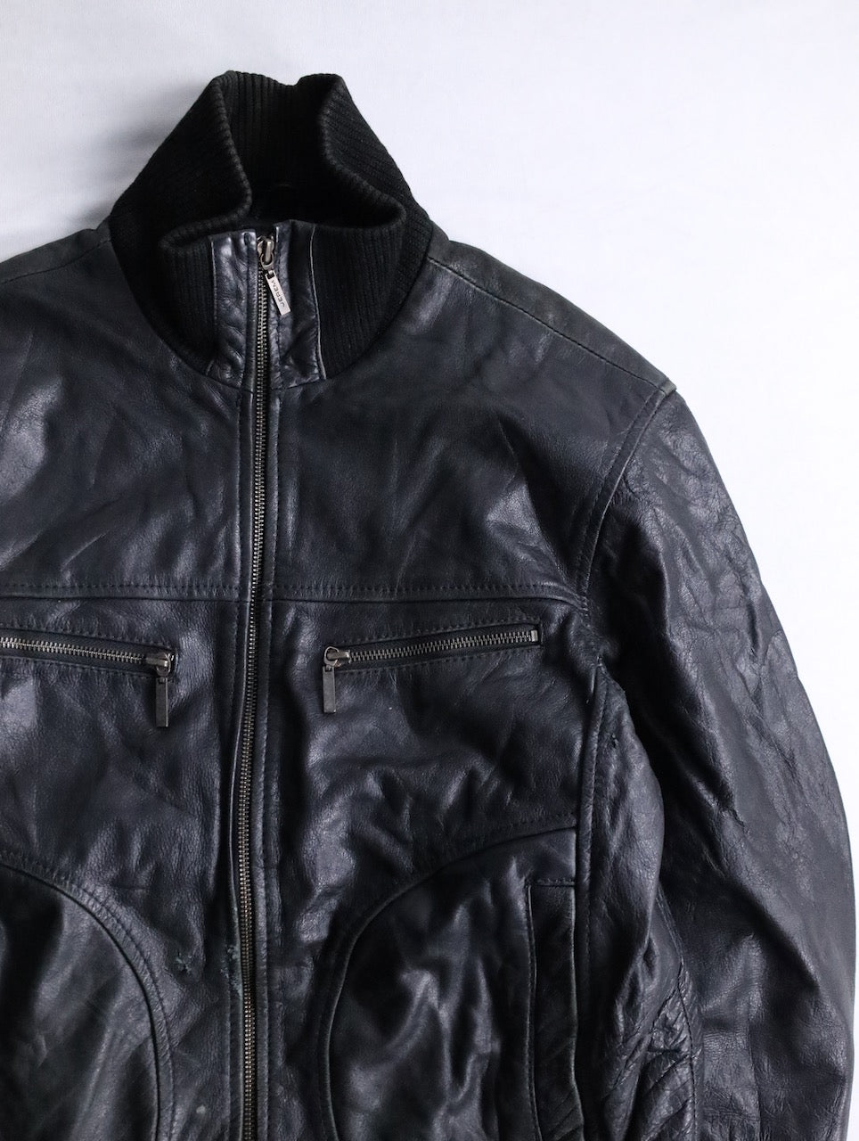 JEREM leather jacket black