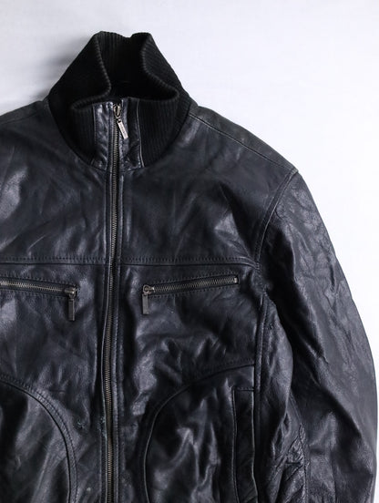 JEREM leather jacket black