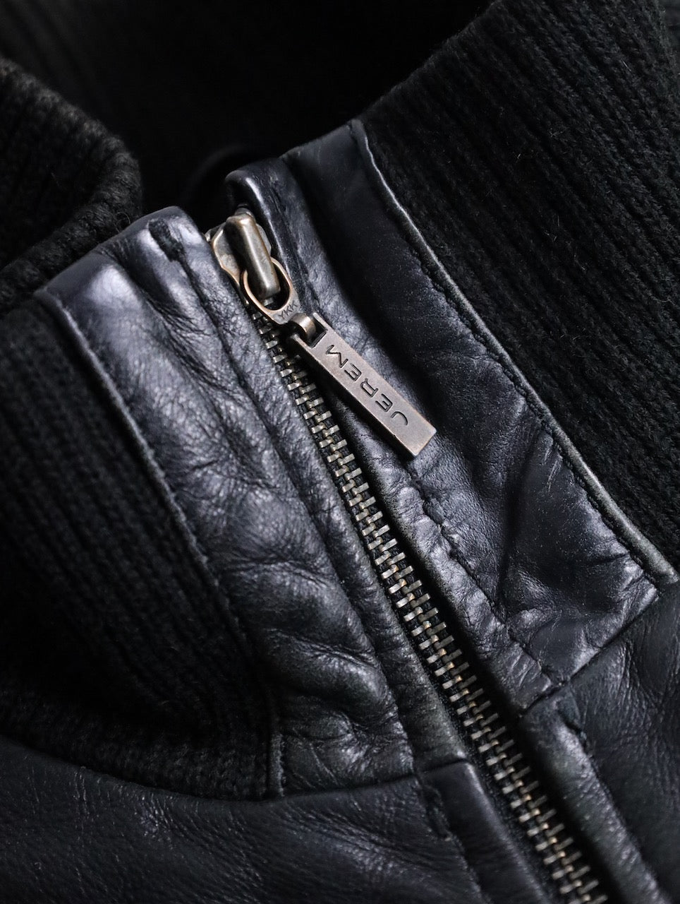 JEREM leather jacket black