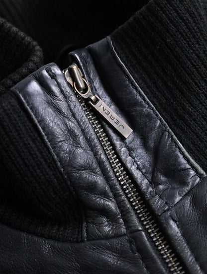JEREM leather jacket black