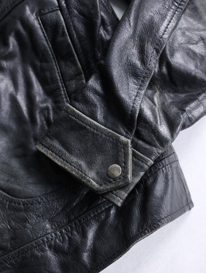 JEREM leather jacket black