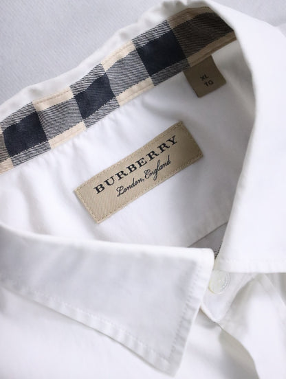 BURBERRY cotton shirt white