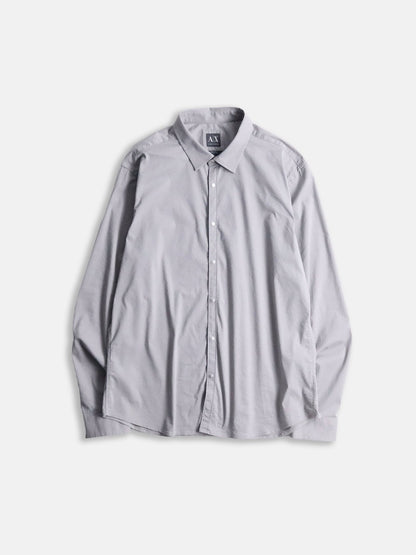 ARMANI EXCHANGE stripe shirt lightgray