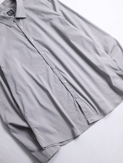 ARMANI EXCHANGE stripe shirt lightgray