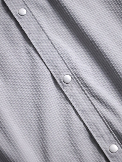 ARMANI EXCHANGE stripe shirt lightgray