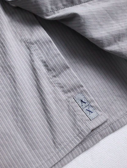 ARMANI EXCHANGE stripe shirt lightgray