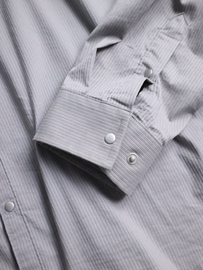 ARMANI EXCHANGE stripe shirt lightgray
