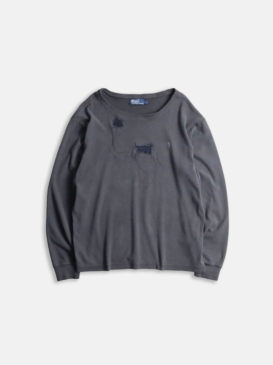 90s Ralph Lauren custom sweatshirt fadeblack