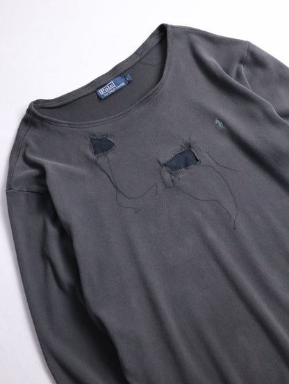 90s Ralph Lauren custom sweatshirt fadeblack