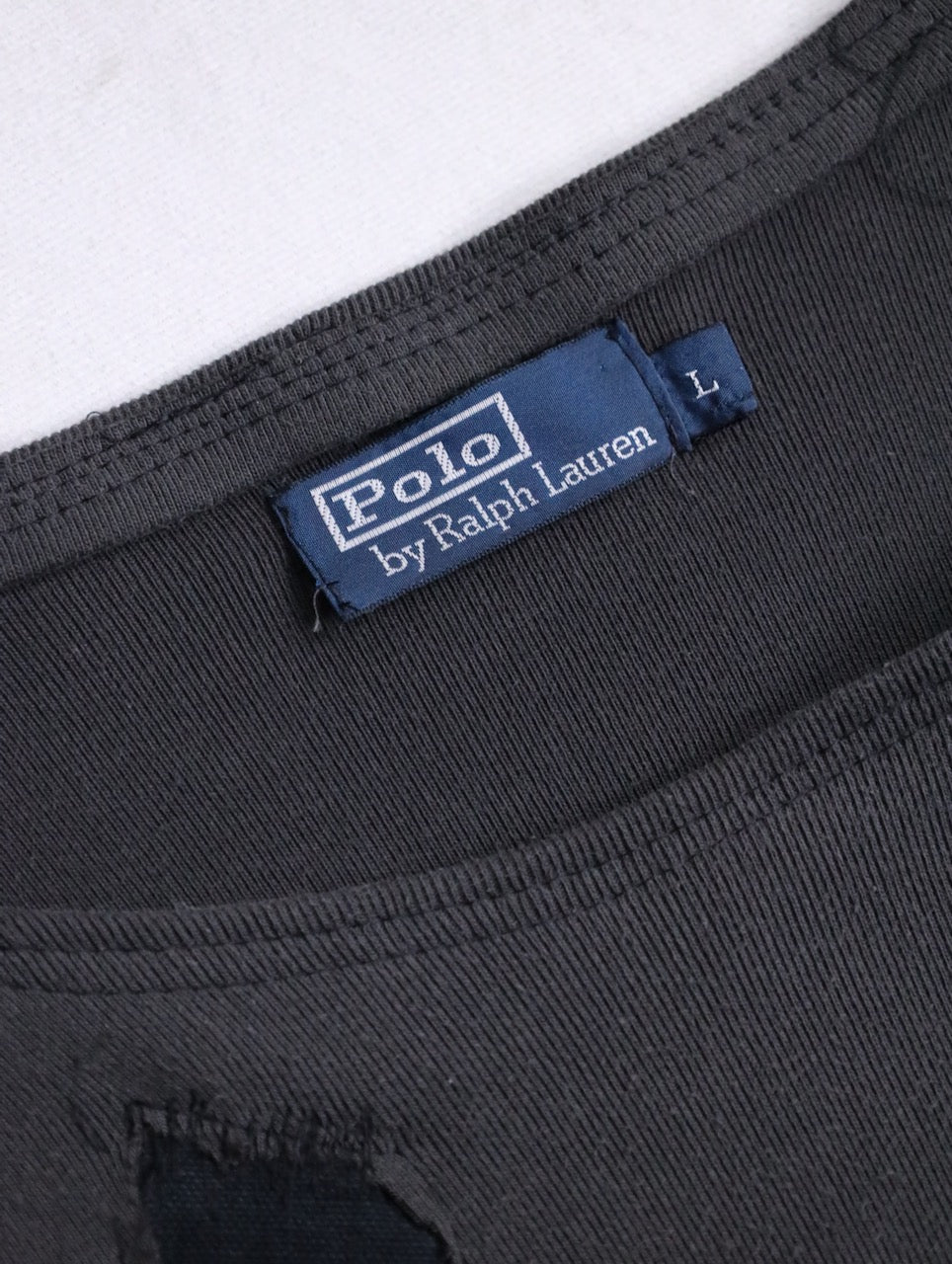 90s Ralph Lauren custom sweatshirt fadeblack